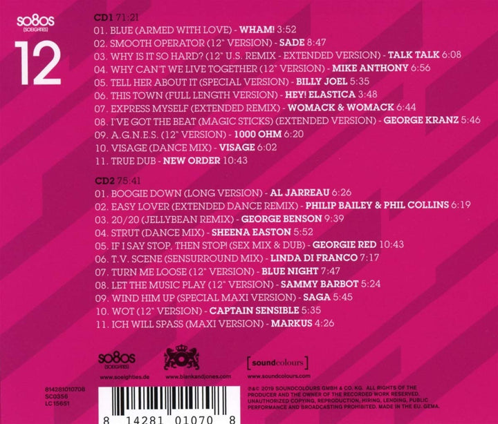 So80s [So Eighties] 12, Audio-CD