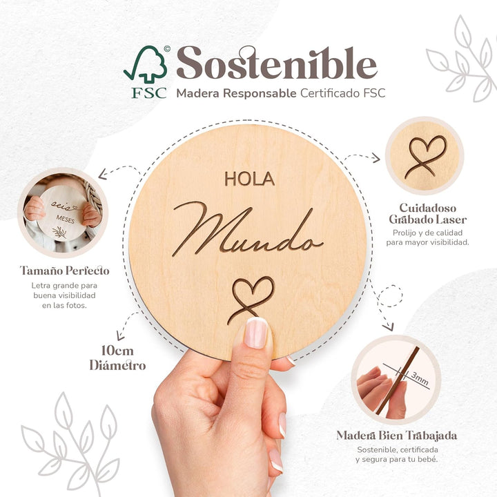 Spanish Meilensteinkarten Baby