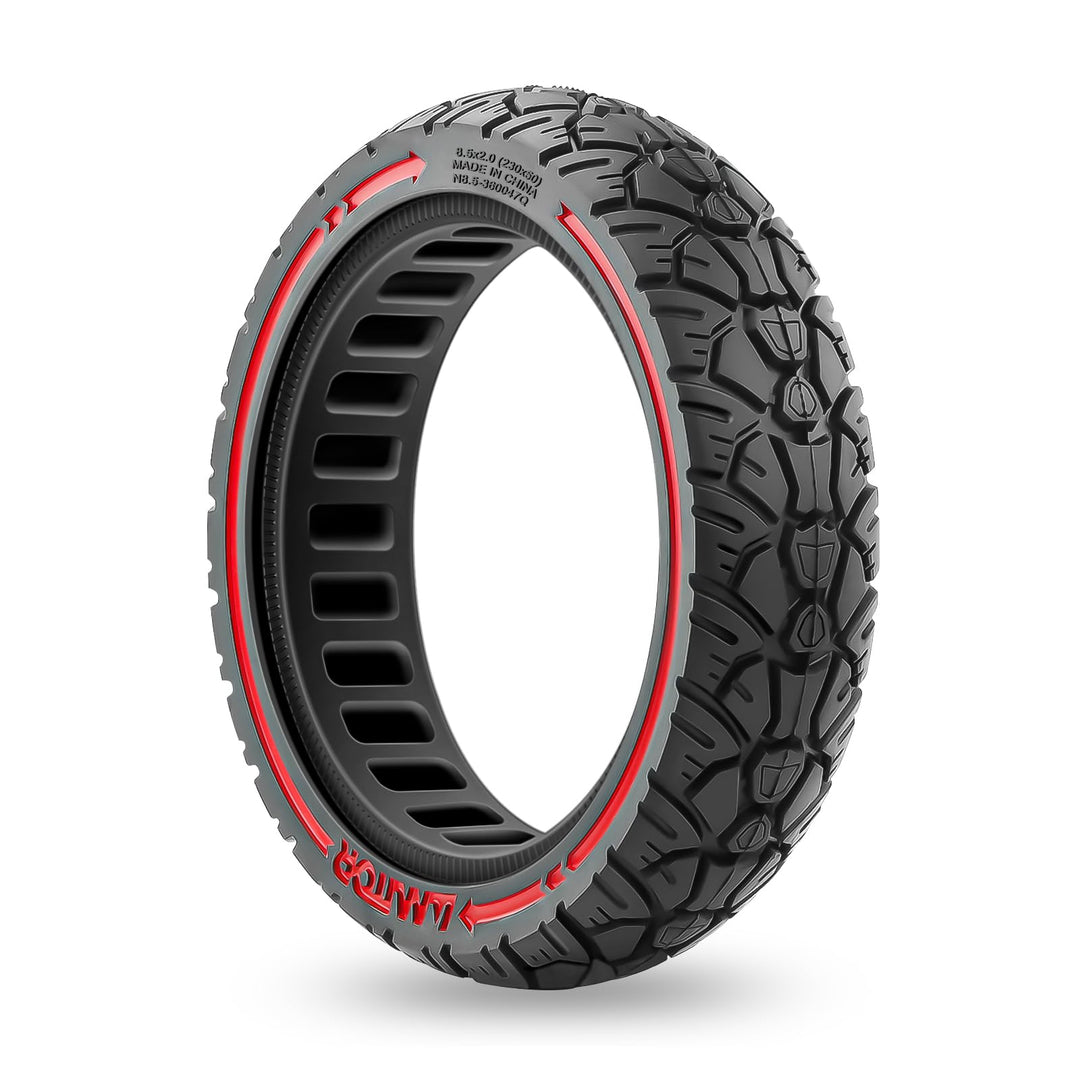 8,5x2 Reifen Vollgummi Offroad, E Scooter Reifen 8 1/2 x2 Vollgummi mit Pannensichere, Wartungsfrei