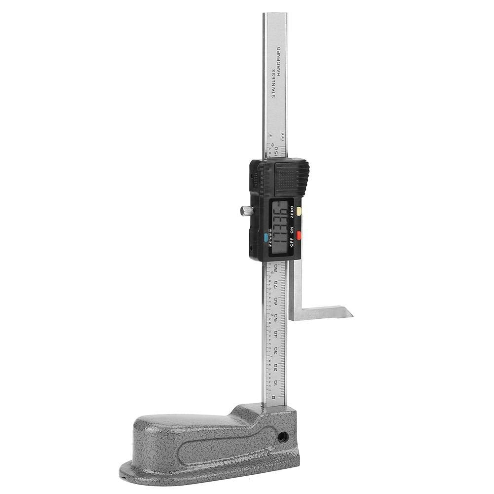 Zunate Digitales Höhenmessgerät, 0-150mm Digital Precision Height Gauge Aperture Tiefenmesser mit Ed