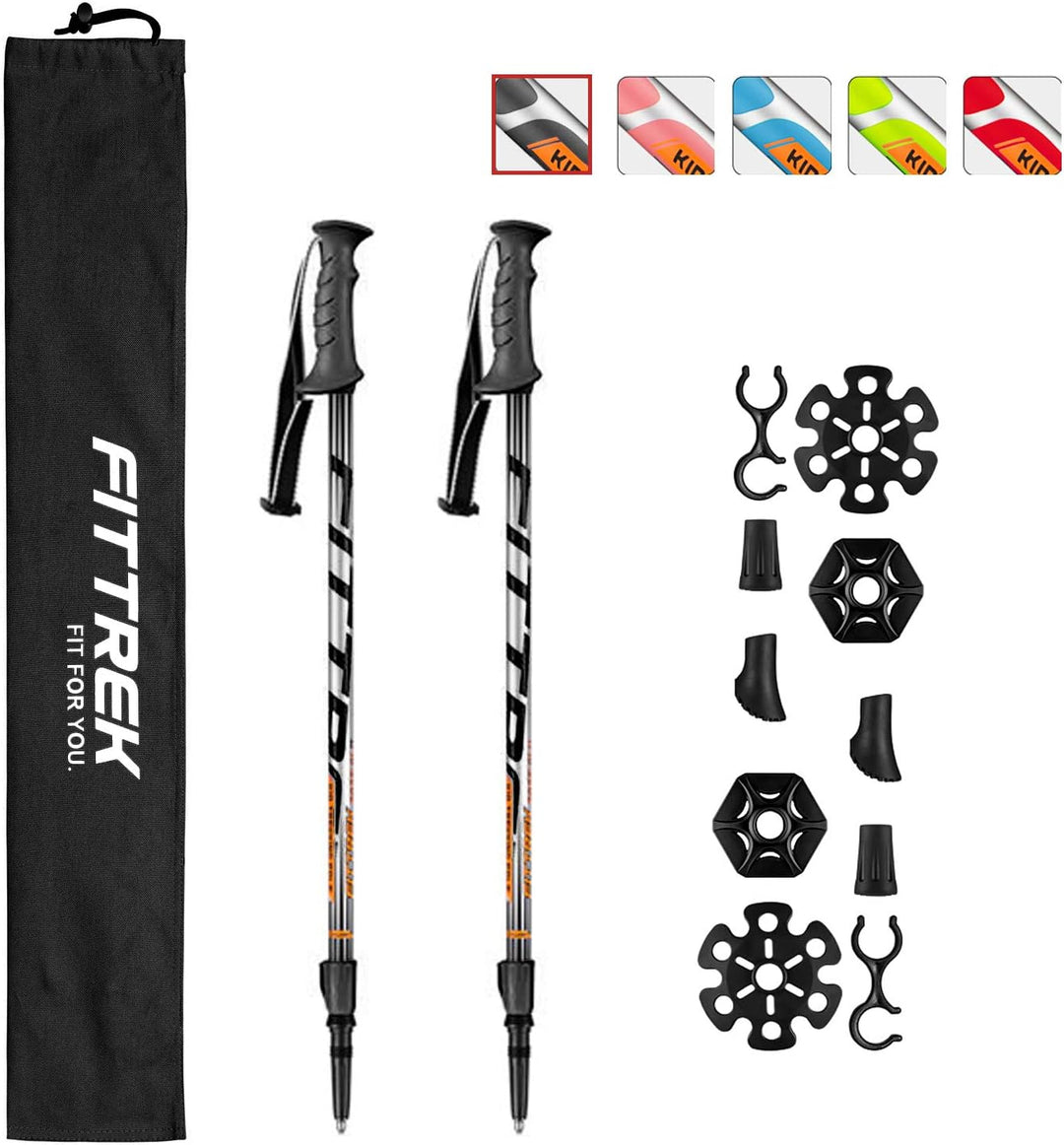 FitTrek Wanderstöcke Kinder - Trekkingstöcke - Walking Stöcke Teleskop - Nordic Walking Stock Verste