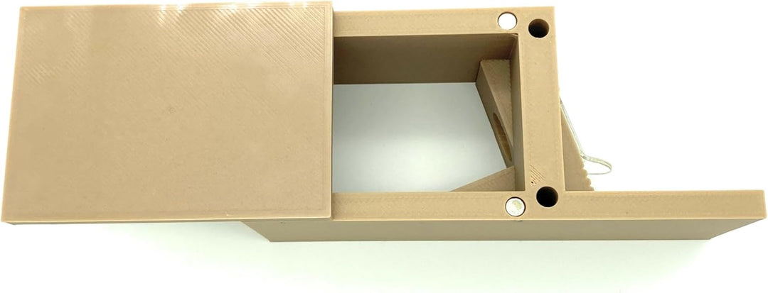 Grosser Hummelklappenvorbau, Hummelklappe/Wachsmottensperre - Eingang rechts, für Ihren Hummelkasten