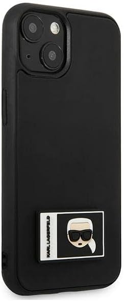 Karl Lagerfeld KLHCP13M3DKPK Hülle für iPhone 13 6,1" schwarz/Black hardcase Ikonik Patch