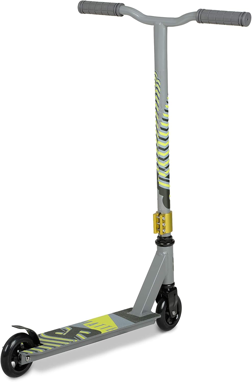 Riprail Matte Stunt Scooter in Ghost Silver mit Alloy Deck, Alloy Core Wheels und ABEC-9 Bearings