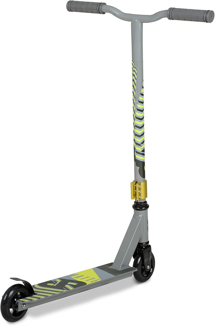 Riprail Matte Stunt Scooter in Ghost Silver mit Alloy Deck, Alloy Core Wheels und ABEC-9 Bearings