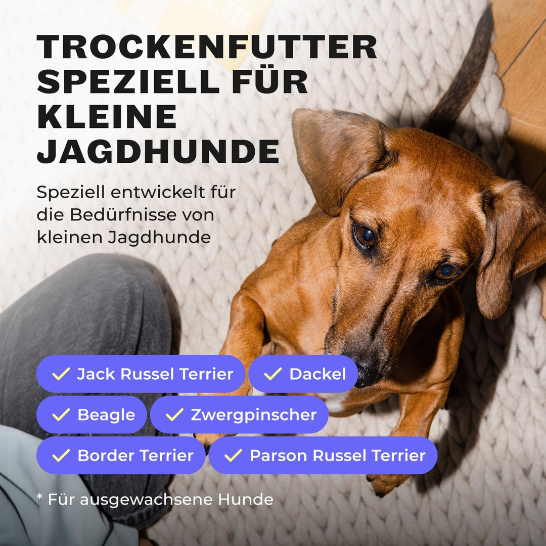 HEY HOLY – Hearty Hunters Trockenfutter für ausgewachsene Hunde mit 40% Rind – 1er Pack (7kg) – Getr