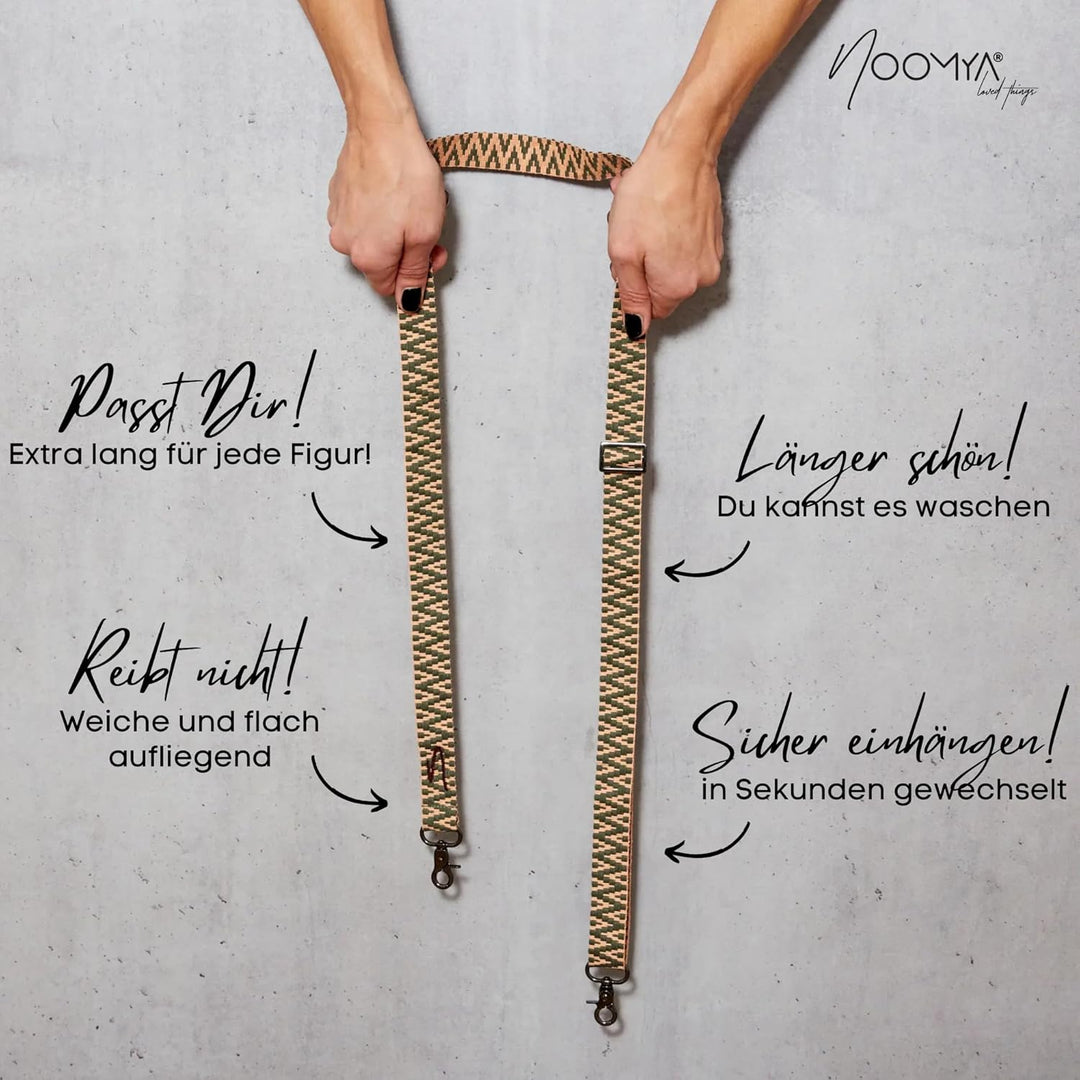 NOOMYA breite Handykette – Handyband universal zum Umhängen mit Adapter, Handy Band verstellbar & ab