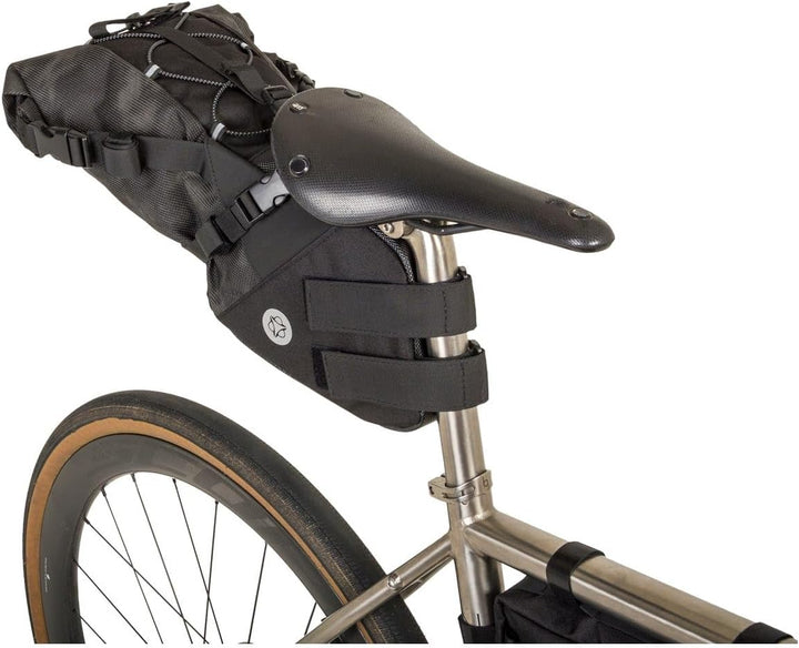AGU Seat-Pack Satteltasche Fahrrad, 10L Fahrradtasche Sattel für Bikepacking, Wasserabweisend, Refle