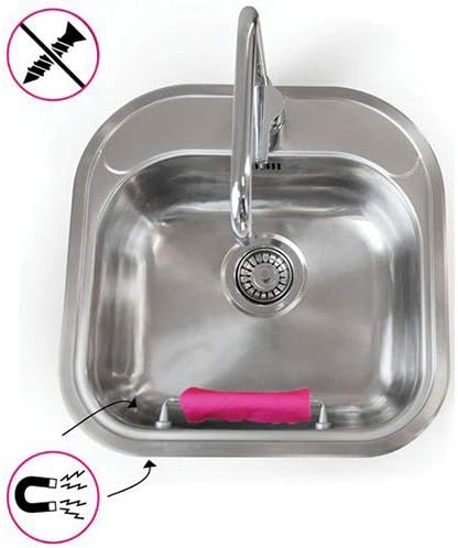 Spültuchhalter magnetisch, Edelstahl - mit Gegenmagneten, Länge 23 cm, 1 Stück
