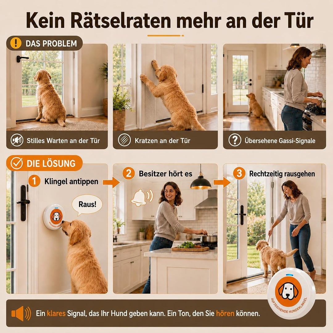 ChunHee Aufnahmeversion Katzenklingel/Hundeklingel Buzzer Hund Haustier Türglocken Sensor Berührt Wa