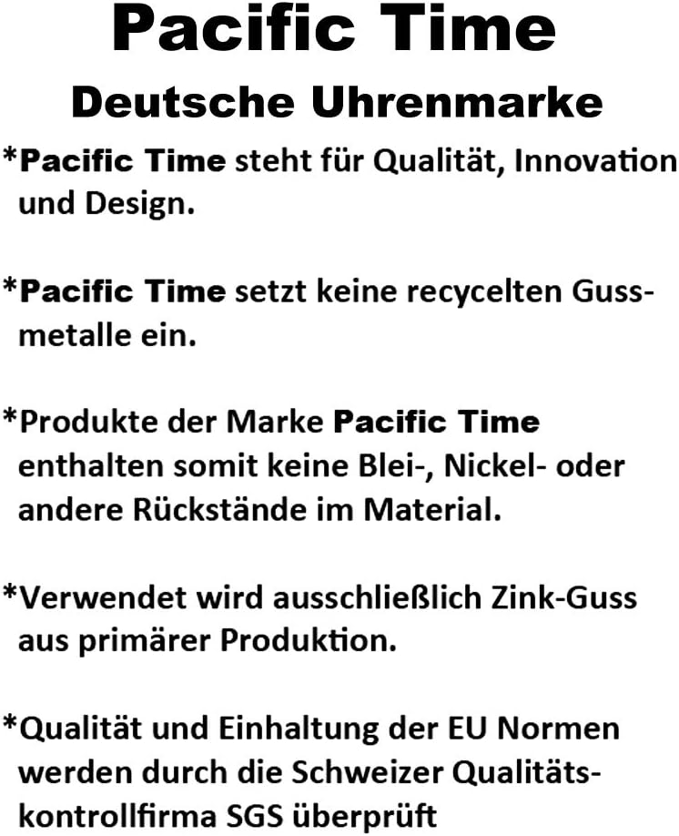 Pacific Time Mädchen Uhr Pferde analog Quarz mit Textil Wechselarmband Deutschland 10300