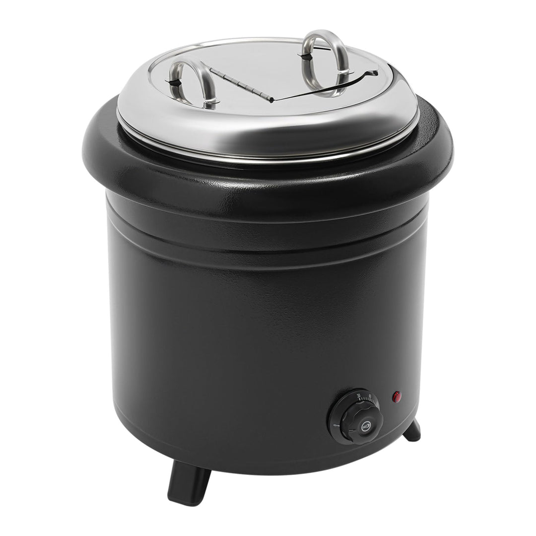 13L Elektrischer Suppenwärmer 400W Elektrisch Suppentopf mit Herausnehmbarem Innerer Topf und Deckel