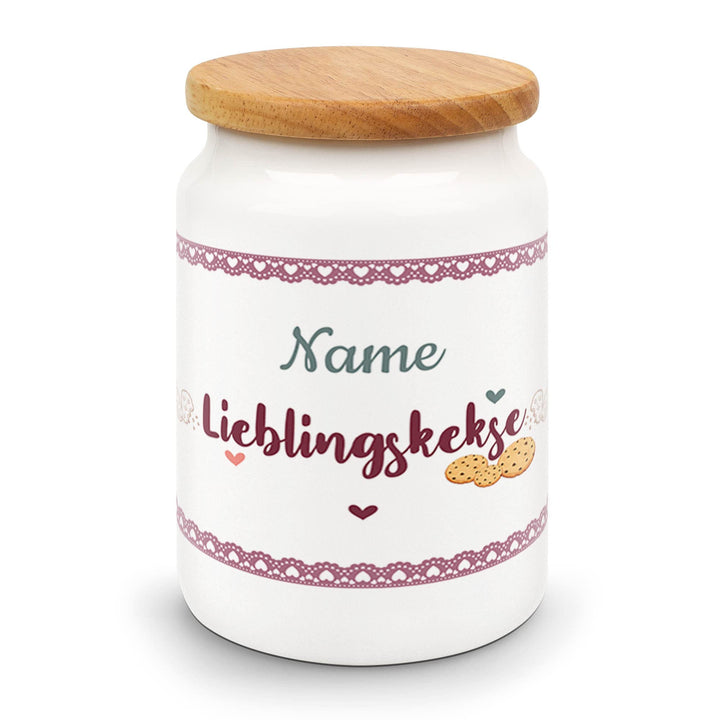 Print Royal Keksdose personalisiert für Lieblingskekse - Vorratsdose personalisiert mit Name - Keram