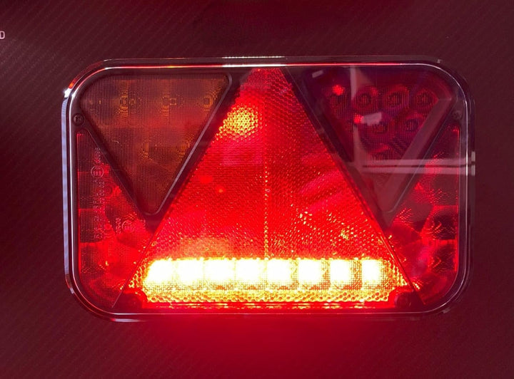 MelTruck® 2x LED 5 Funktionen Rückleuchte 12V Kabel 1m Anhänger Trailer LKW E9 Rücklicht
