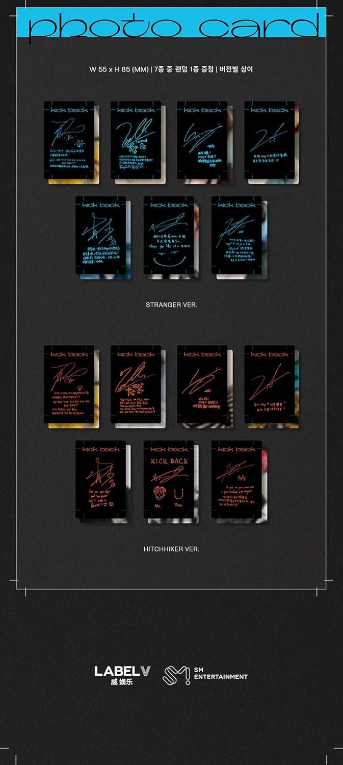 SM ENTERTAINMENT WayV – Kick Back (3. Mini-Album) Album + On Pack Poster + Extra Photocards Set (Hit