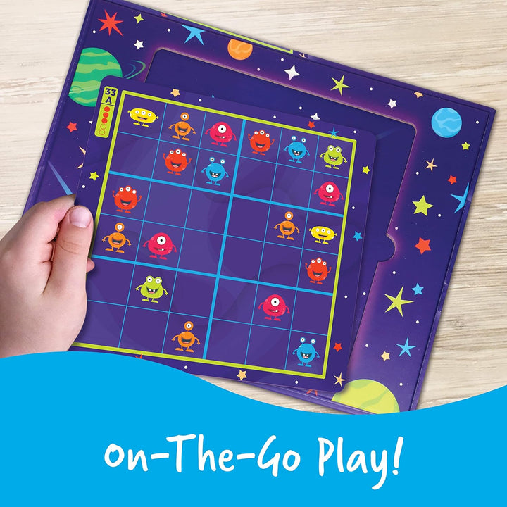 Learning Resources Magnetisches Weltraum-Sudoku, Rätselspiel, 72 Teile, ab 4 Jahren