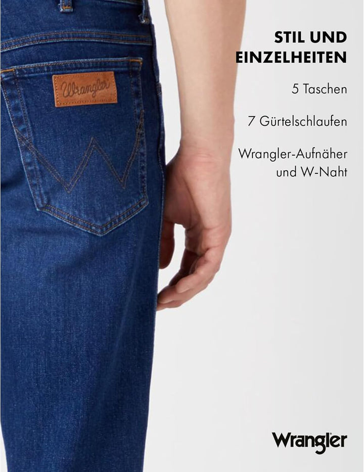 Wrangler Herren Texas Jeans 28W / 32L Dancing Water, 28W / 32L Dancing Water