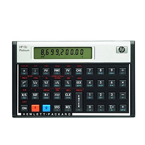 Hewlett-Packard Schulrechner HP 12 C Platinum