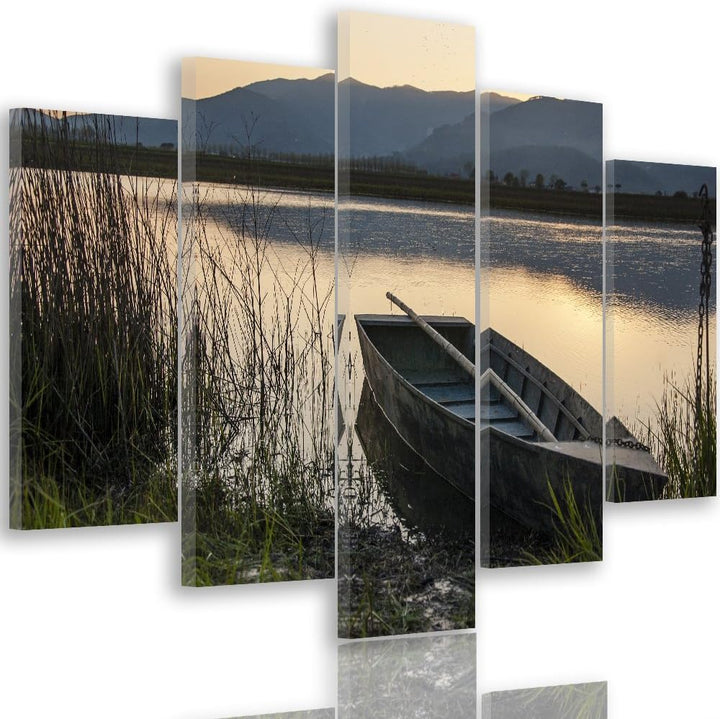 Feeby. Leinwandbild - 5 Teile - Bilder, Wand Bild, Wandbilder, Kunstdruck XXL, 5-Teilig, Typ A, 100x