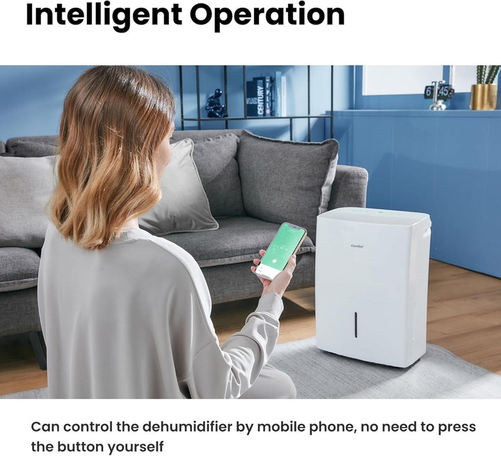 Comfee Luftentfeuchter 16L,Raumgrösse ca. 80m³(32m²),Smart modu,Timer 24H,Wassertank 3L ,APP-fähig,M