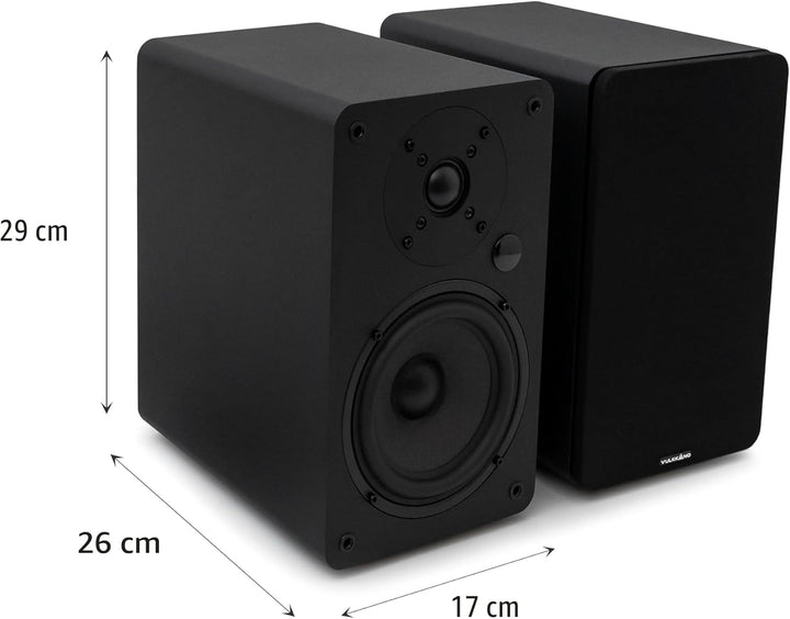 VULKKANO A5 ARC Aktivlautsprecher mit 5.25" Woofer, Bluetooth 5.0, HDMI ARC, Optische, RCA, USB, mit