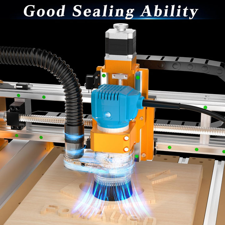 FoxAlien 69mm Staubschuh für CNC Fräs/Fräsmaschine, kompatibel mit 52mm Spindelmotor und 65mm Fräse,