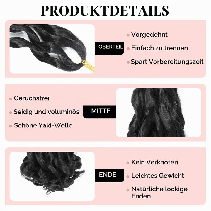WoWCFyyds 8 Packs French Curl Braiding Hair 12 Inch Loose Wave Spiral Curly Braiding Hair Extensions