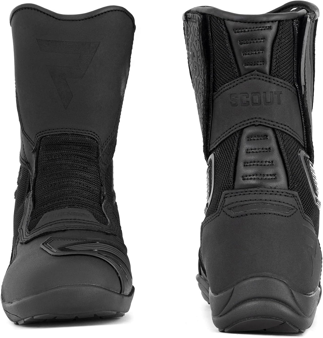 REBELHORN Scout Air Motorradstiefel Mesh-Belüftungseinsätze Knöchel- und Fersenschutz Antibakteriell