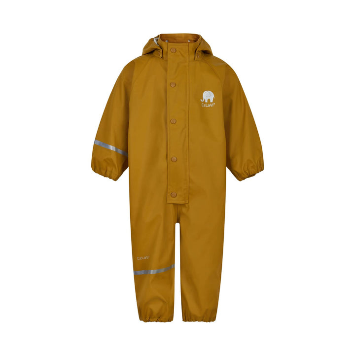 CeLaVi Unisex Basic PU rain Suit Regenjacke, Buckthorn Brown, 110