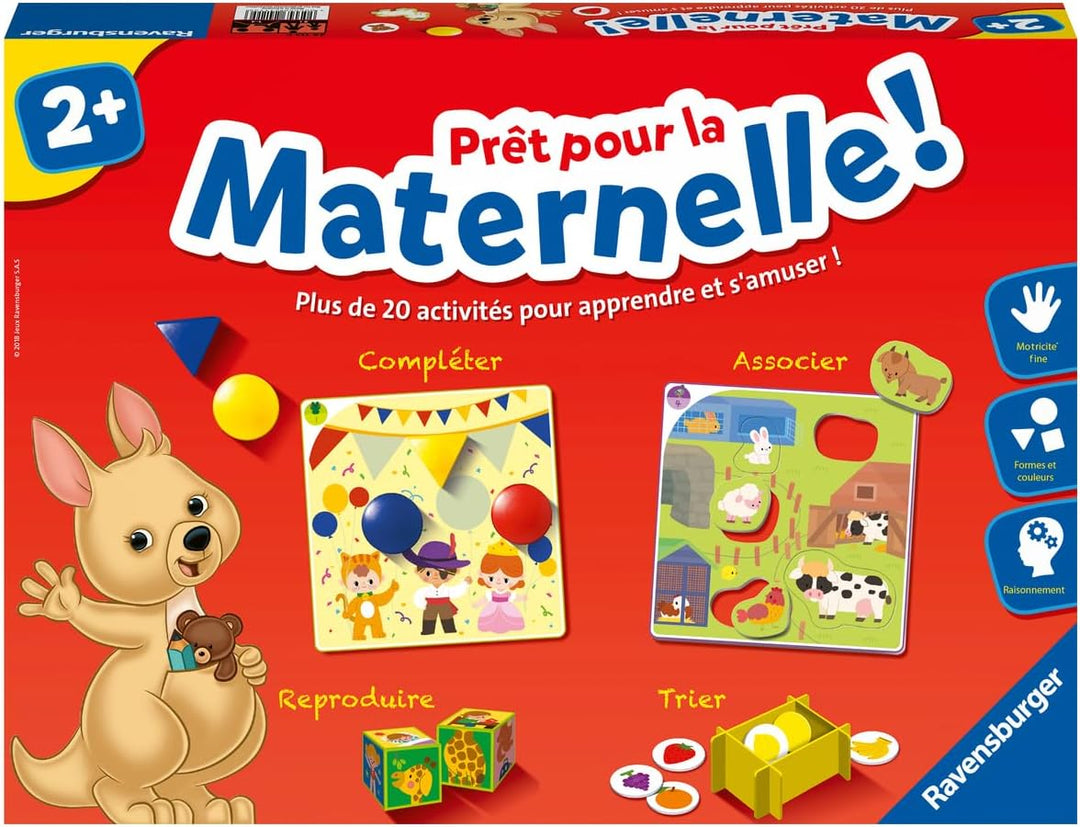 Ravensburger - Lernspiel – bereit für den Kindergarten. – Komplettes Lernset – 20 Aktivitäten – Vorb