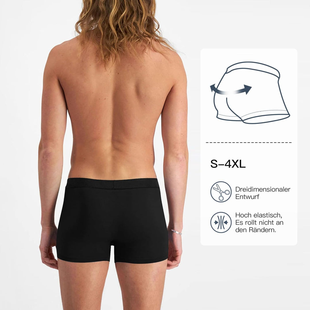 Fullluwaa Boxershorts Herren 10er Pack Baumwolle Unterhosen Männer Ohne Kratzenden Zettel Atmungsakt