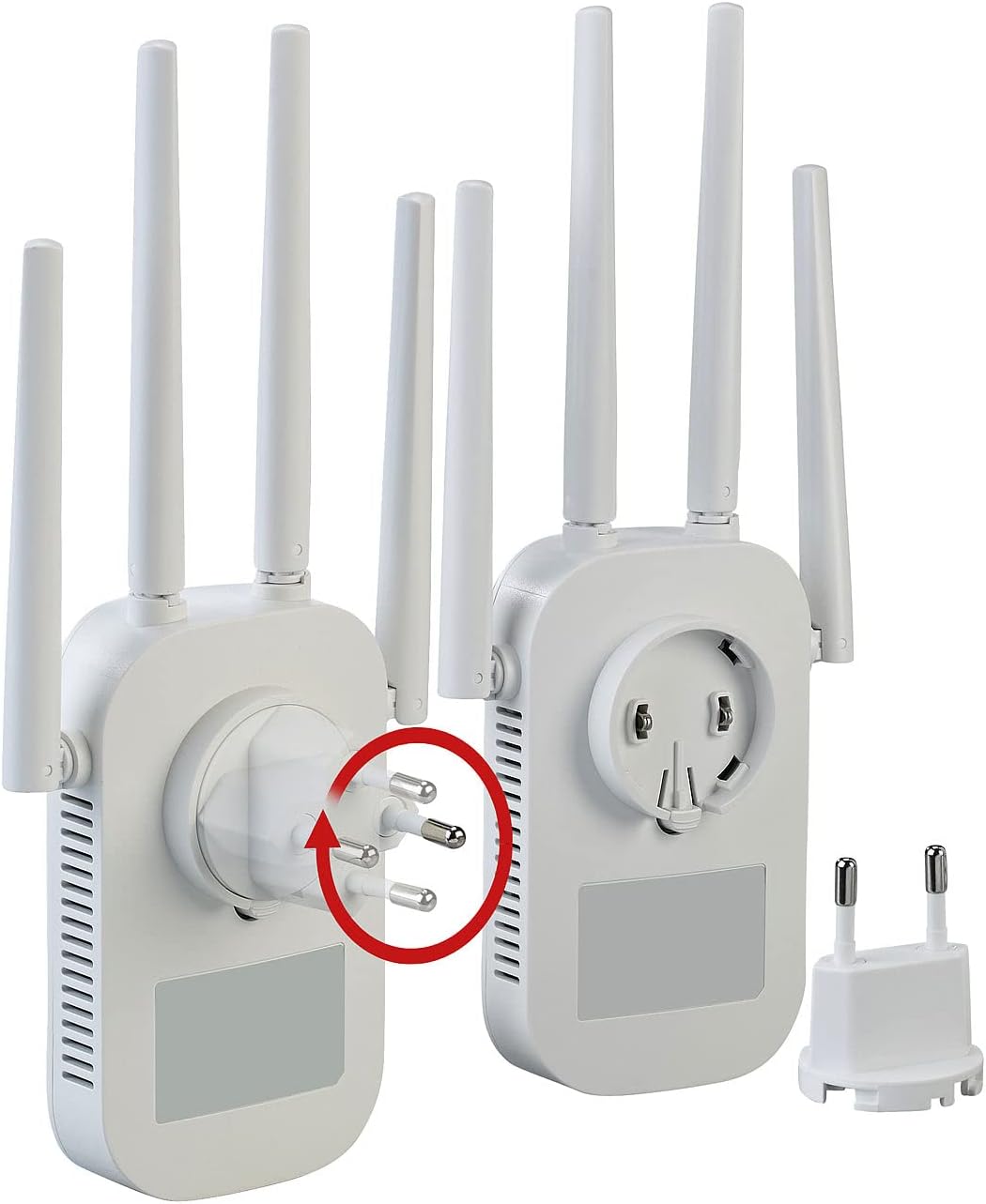 7links Dual WLAN-Repeater: Dualband-WLAN-Repeater, App ELESION, 2,4 & 5 GHz, bis 1.200 Mbit/s (Dualb