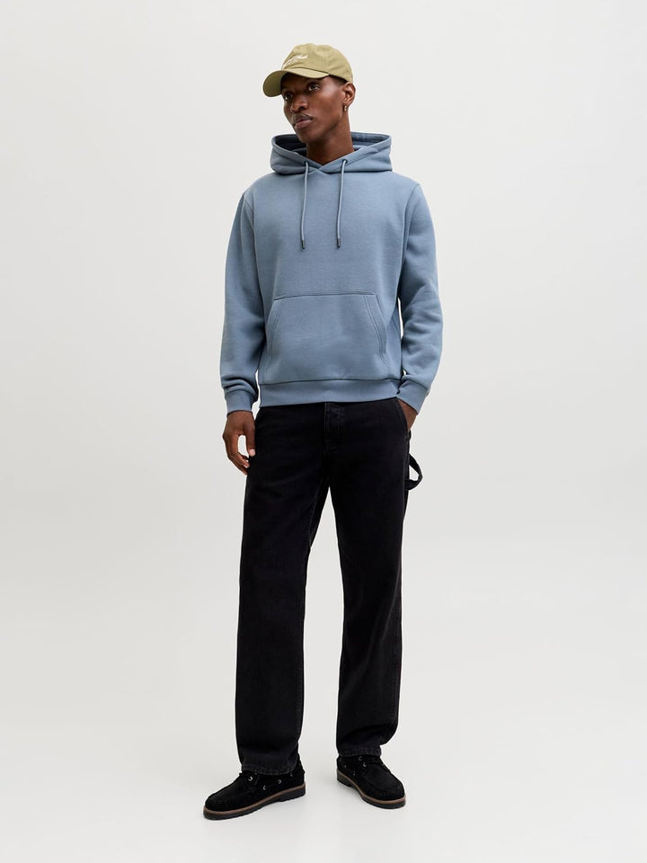 JACK & JONES Male Kapuzenpullover Einfarbig Kapuzenpullover XS Blue Mirage, XS Blue Mirage
