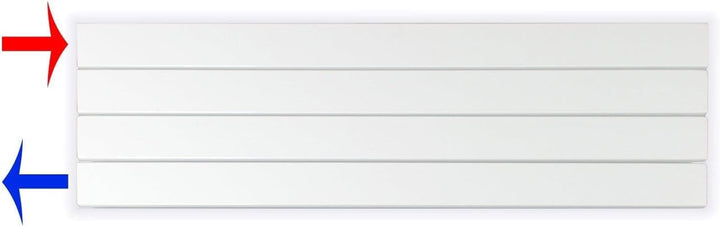 Paneelheizkörper Heizkörper Badheizkörper horizontal 298 x 1000 seitlicher Anschluss (335 Watt nach