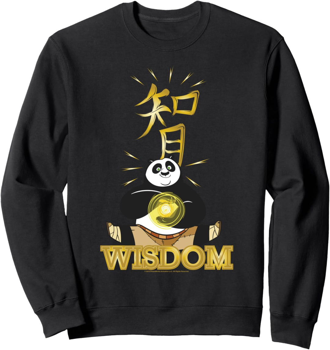 Kung Fu Panda Wisdom Po Calligraphy Portrait Sweatshirt
