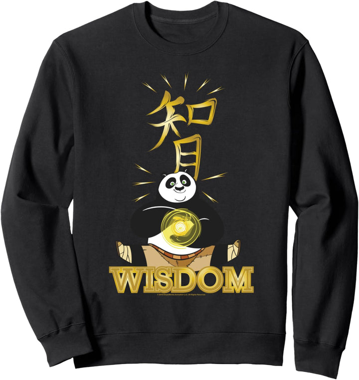 Kung Fu Panda Wisdom Po Calligraphy Portrait Sweatshirt