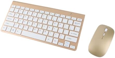 Bewinner 78 Tasten 2,4 G Kabelloses Tastatur-Maus-Set, USB-dünn Geätzte Tastenkappen Ergonomie Stumm