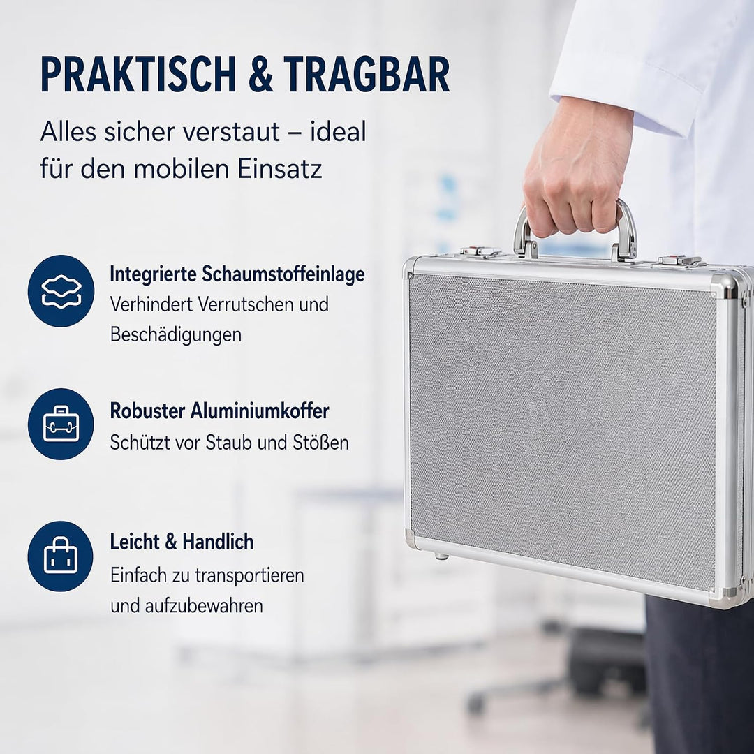 104Pcs Testlinsen-Set, 38x27x6cm Optisch Messbrille Linse Augenoptiker Metal Optometry Optical Trial
