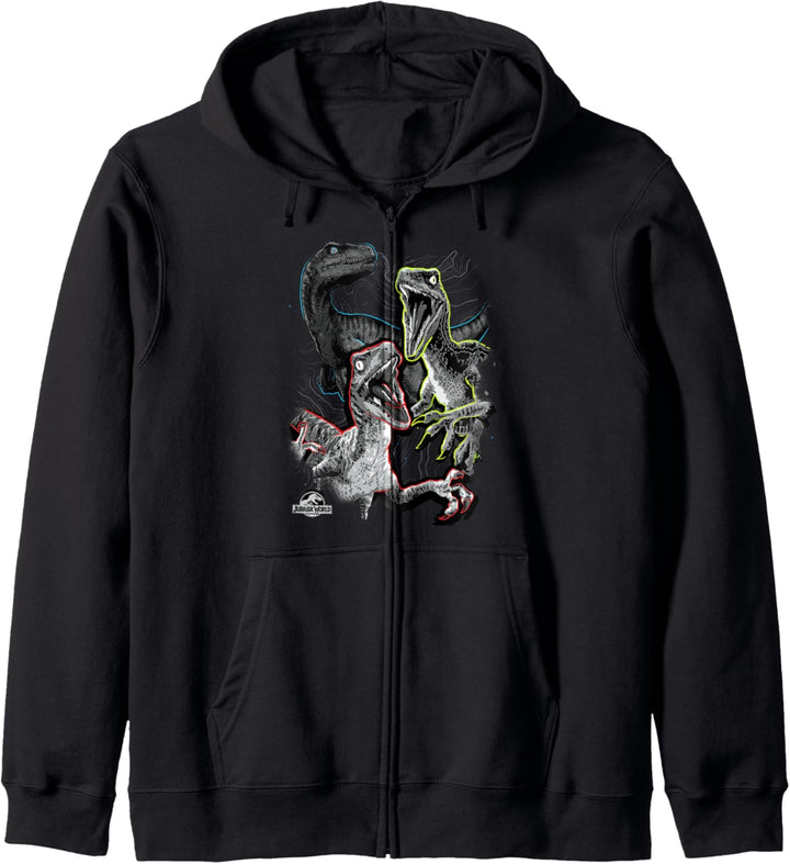 Jurassic World Raptor Squad Bright Outline Kapuzenjacke