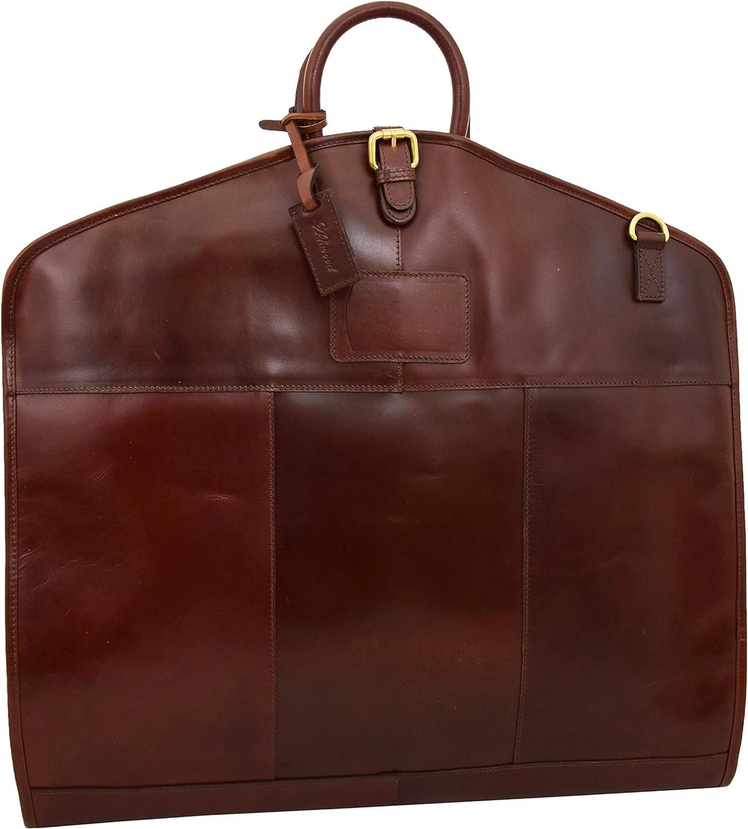 Luxus Leder Anzug Tragetasche Brandy Suiter Case Kleid Kleiderabdeckung Reisetasche - Finley