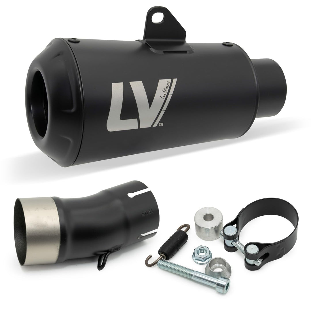 Endschalldämpfer LeoVince SLIP-ON SBK LV-10 FULL BLACK, Edelstahl schwarz, mit Zulassung für Honda C