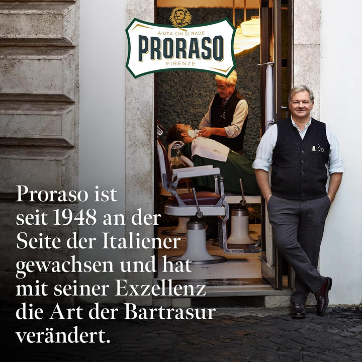 Proraso Beard Balm, Wood and Spice, 300 ml, duftende Bartpflege erweicht und schützt den Bart, Bart