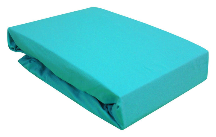 Spannbettlaken für Wasserbett/Boxspring/Übergrössen 180-200x200-220 cm Türkis (türkis/Turquoise) Tür