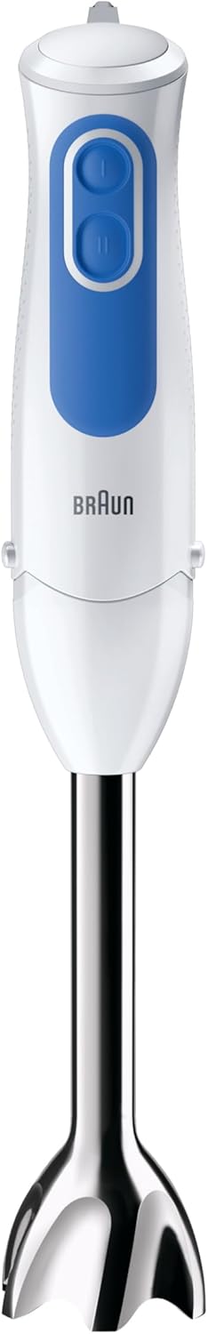 Braun Household 0X22111219 MQ 3025 Spaghetti Stabmixer, PC, Weiss/Blau/Edelstahl 0.35 Weiss/Blau/Ede