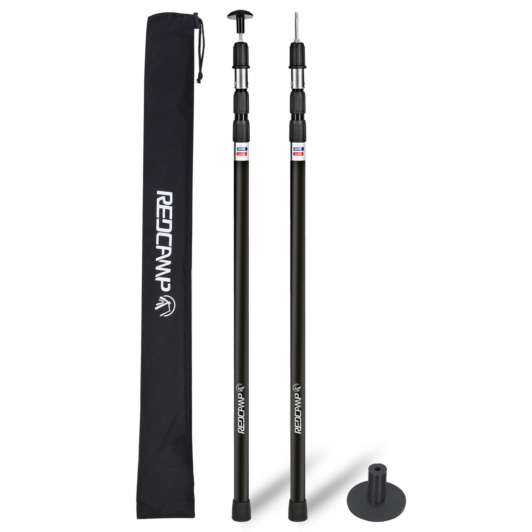 REDCAMP Aluminium Zeltstangen Teleskop 2er-Set, 230/320 cm Camping Teleskopstange Zelt, Verstellbar