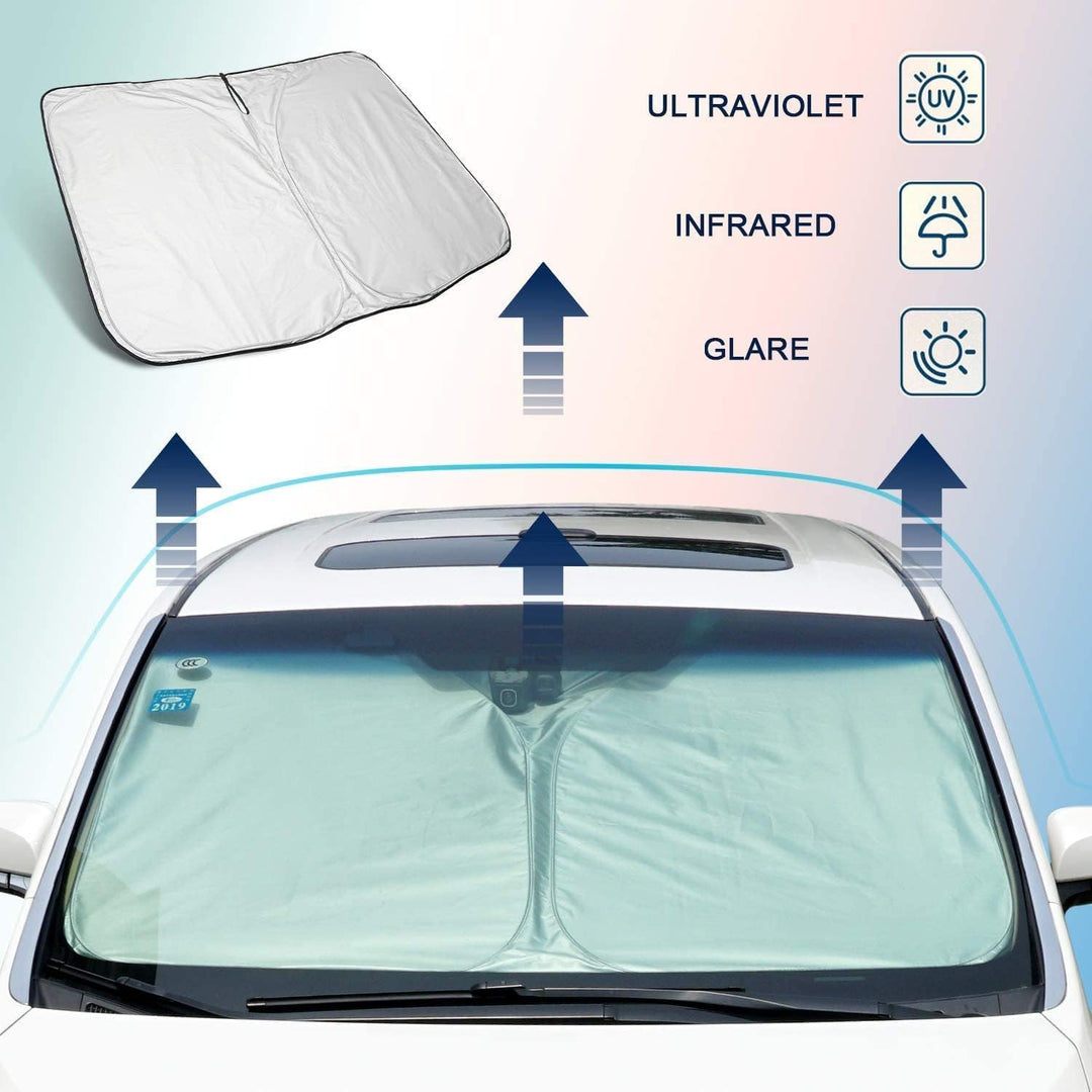 YEE PIN kompatibel mit Passat B8 / Passat Valiant 2016-2022 Sonnenschirm Auto，Faltbare Auto Sonnensc