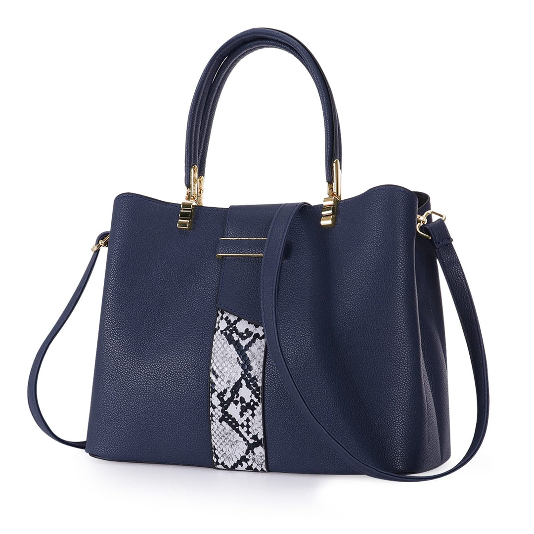 HAWEE Elegante Damen Handtasche Mittelgrosse Crossbody Henkeltasche PU Leder Shopper Umhängetasche F