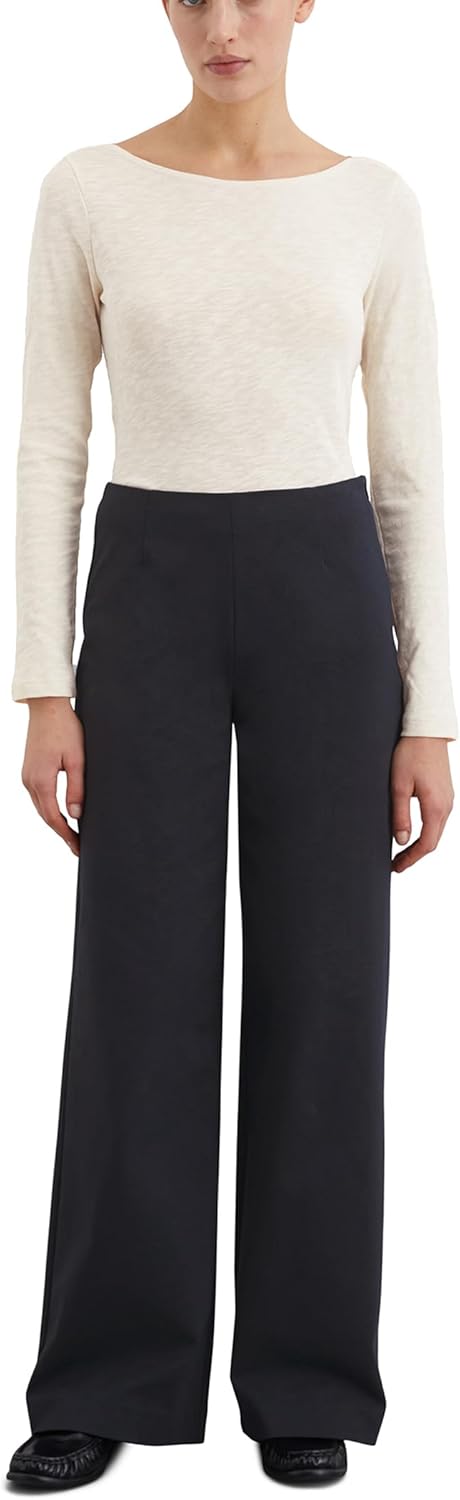 Marc O'Polo Damen Langarmshirt aus Bio-Baumwolle mit U-Boot-Ausschnitt XXL 165, XXL 165