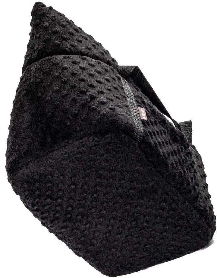 BOUTIQUE ZOO Hundetasche - Schwarz (Minky), L bis 15 kg - Tragetasche für kleinen und mittleren Hund