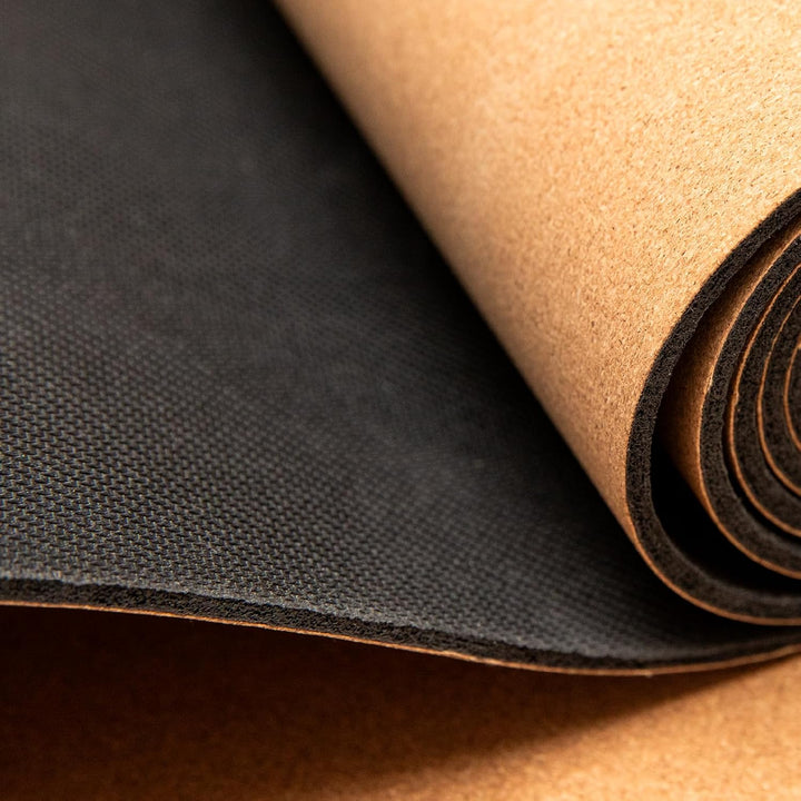 Premium Yogamatte Kork | Naturkautschuk &amp; Kork | inkl. Tragegurt | Yoga Matte Kork: natürlich rutsch